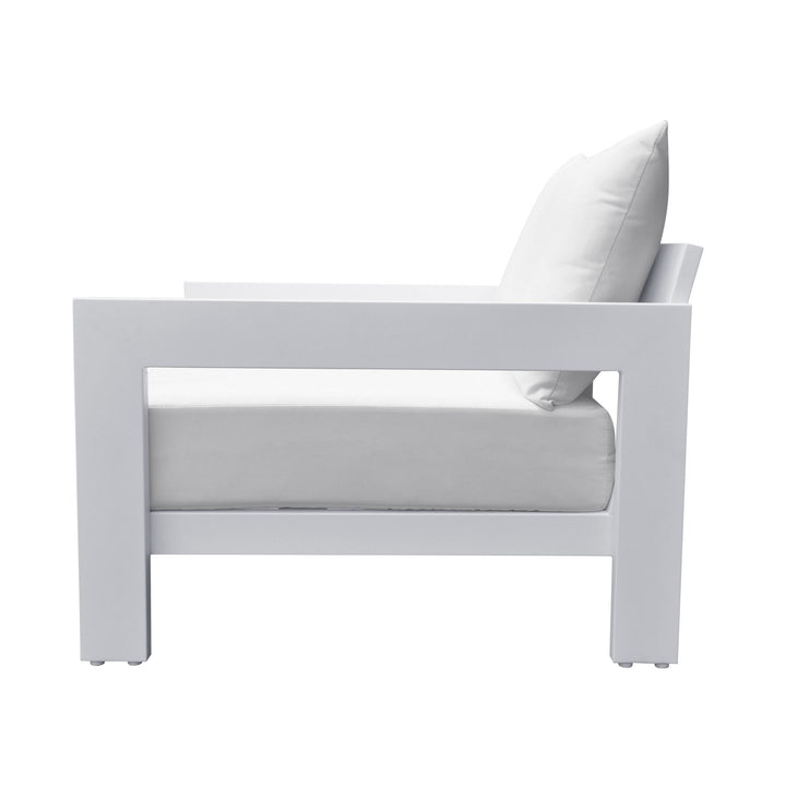 Divani Casa Wake Modern White Outdoor Sofa - MONAVILLA